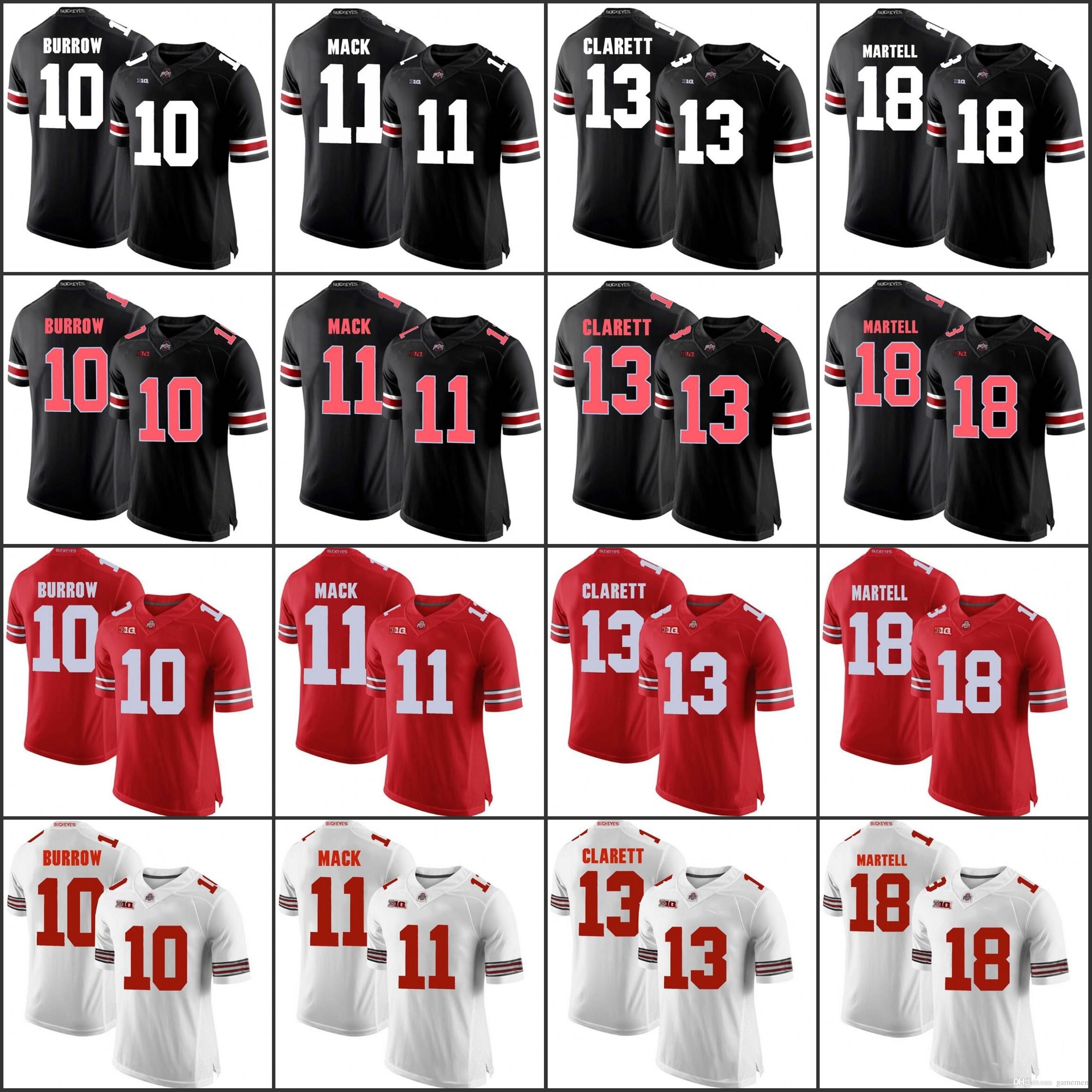 ohio state football jersey numbers