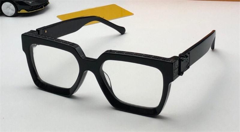 black with clear lens