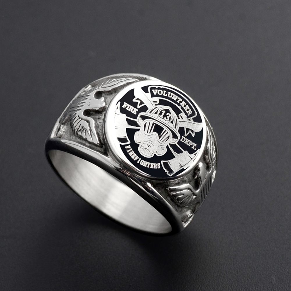 2020 Stainless Steel American Soldiers Officers United States Fire Dept Ring Jewelry Firefighters Us Police Officer Rings From Dazzingjewelry 3 42 Dhgate Com