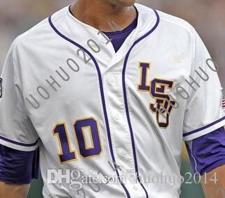 lsu baseball jersey white