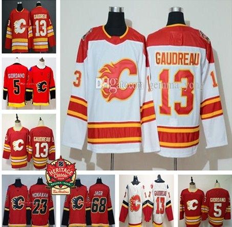 2020 Cheap Men Calgary Flames Heritage 