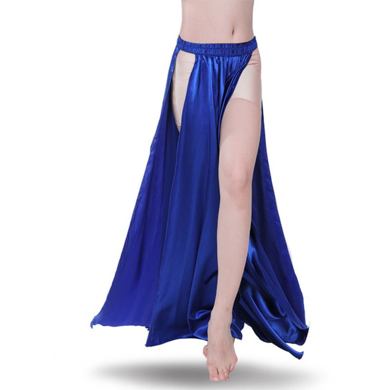 NEW Belly Dance Costume Skirt 2 layers with 2 side slits Skirt Dress 10 colors