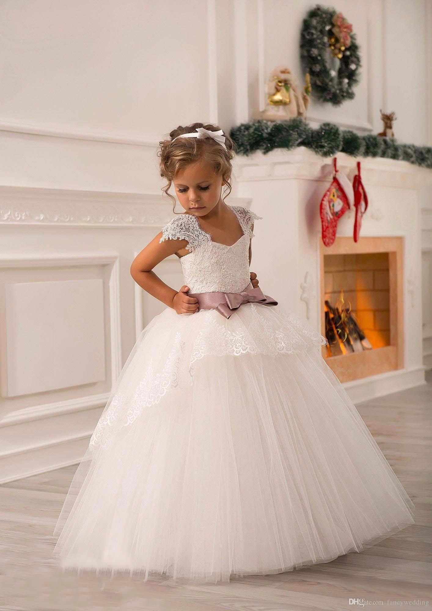 flower girl dresses with heart back