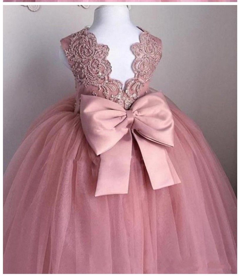 dusty rose toddler dress