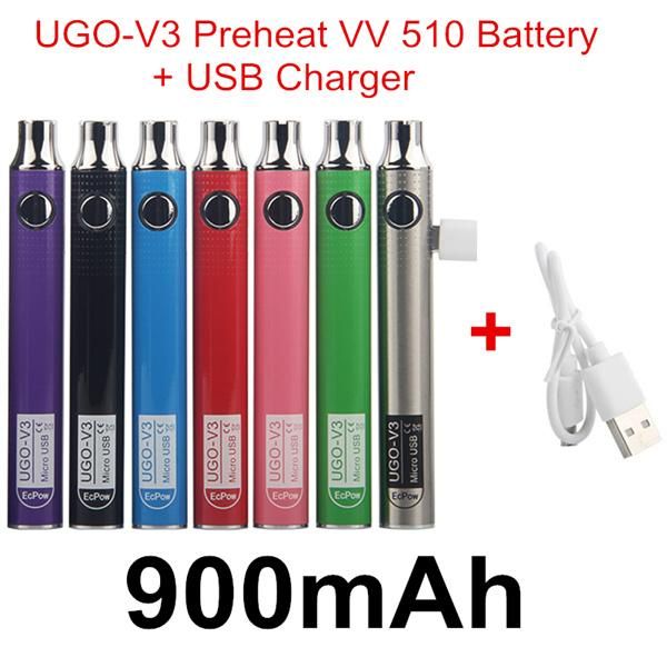 Authentic UGO V3 Preheat VV 900mAh+USB