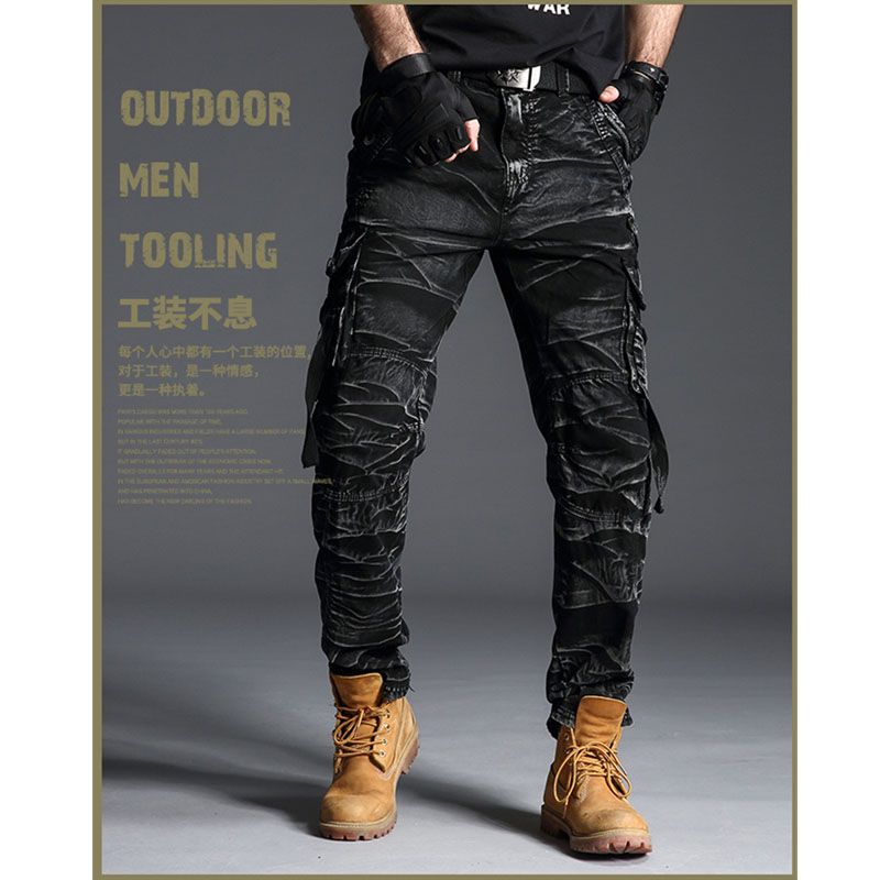 Tactical Camo Cargo Pants Men Army SWAT 