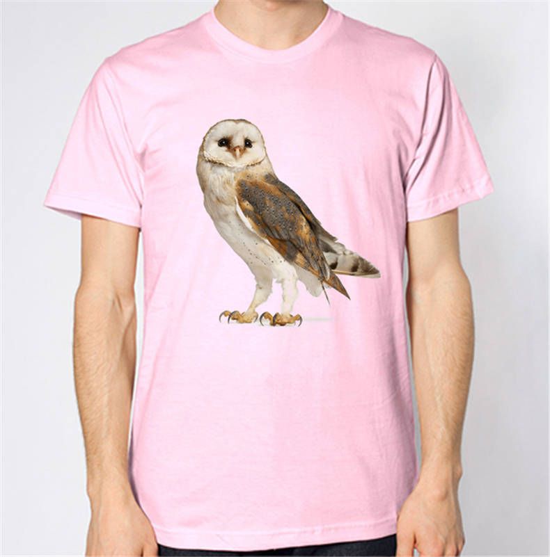 2018 Newest Funny New Style Short Sleeve Barn Owl Tee Shirt For