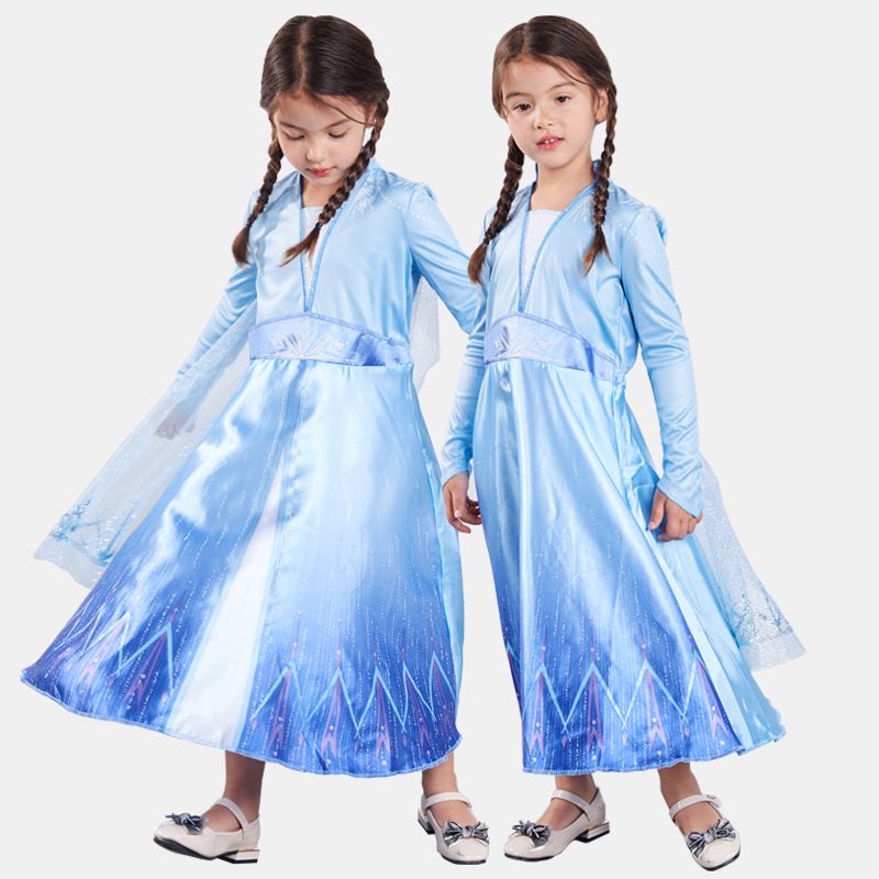 Mesh Cosplay efectúa el traje niños ropa de invierno Snow Queen fiesta de Halloween vestido de Mesh Cosplay efectúa el traje niños ropa de invierno Snow Queen fiesta de Halloween vestido de