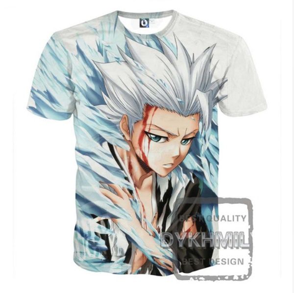 2017 Summer Men T Shirt Brand Fashion White Hair Glacier Bleach