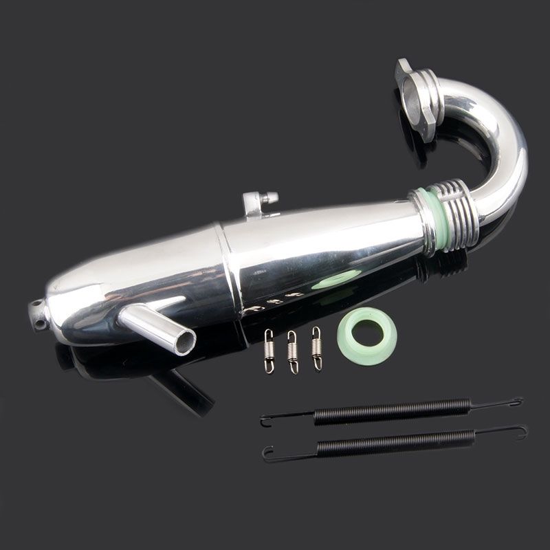 2021 RC Aluminum Upgrade Exhaust 081009 Pipe & Spring Fit HSP 18 Nitro Buggy Part BQ004 From