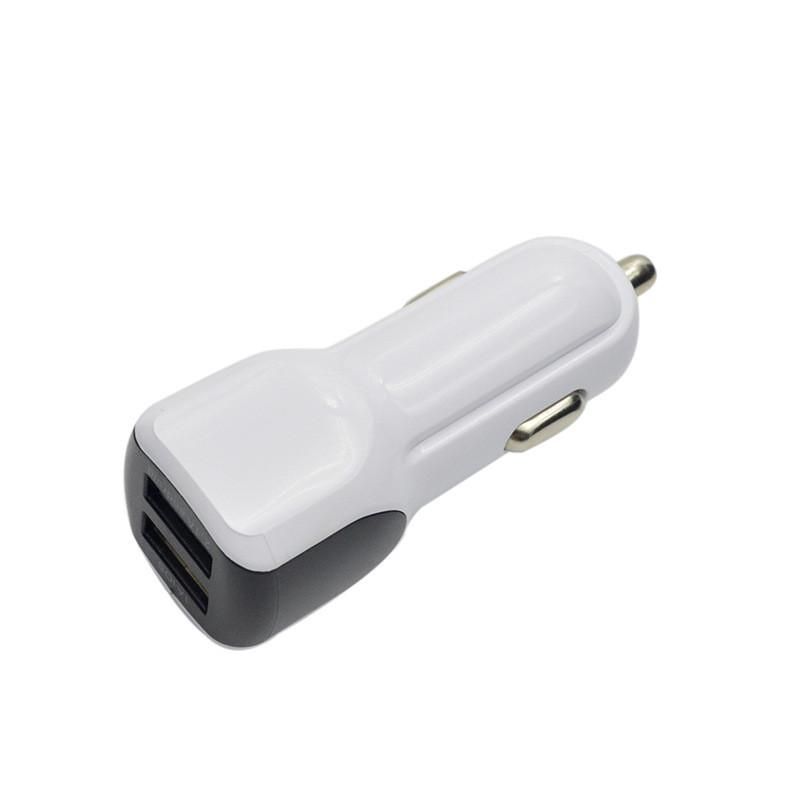 ZZYD Car Charger 2.1A +1A Dual USB Port Universal Samsung Fast Charger For Iphone Xr XSmax Smartphone Charging Cell Phone In Car Power Bank With Light ZZYD Car Charger 2.1A +1A Dual USB Port Universal Samsung Fast Charger For Iphone Xr XSmax Smartphone Charging Cell Phone In Car Power Bank With Light