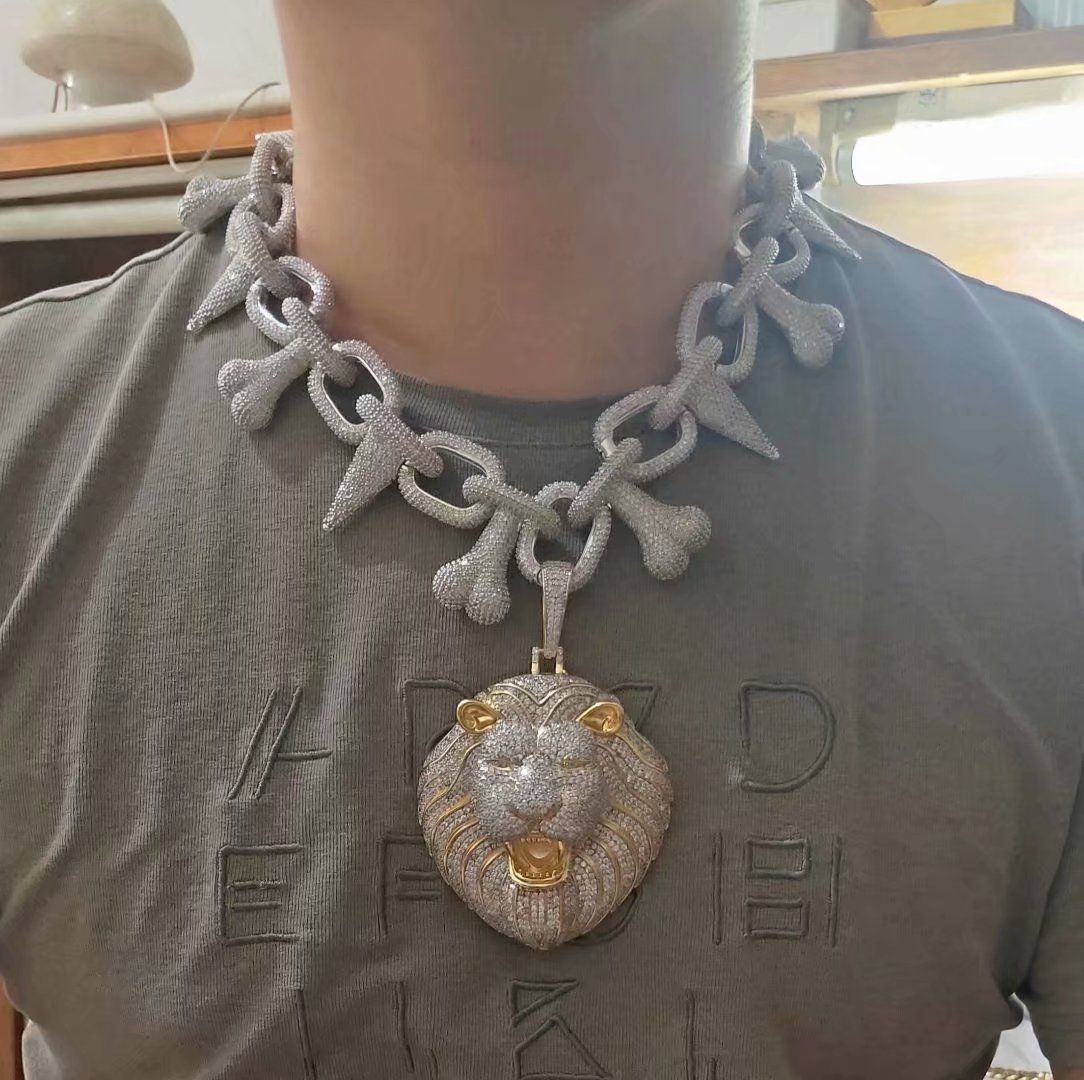 Mens Iced Out Hip Hop Chain Pendants 