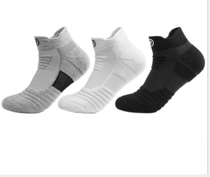 Elite Basketball Socks Mens Short Boat Socks Thickened Towel Bottom