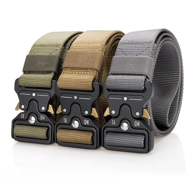 Mens Tactical Belt Military Nylon Belt Outdoor Training Belt Strap