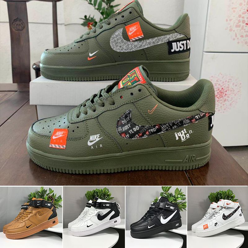Compre Nike Air Force 1 One Off White Una Caja Con 1 Dunk Zapatos Para  Hombres Mujeres Negro Rosa Blanco Para Hombre De Las Zapatillas De Deporte  De Alta Ones Correr Escotados