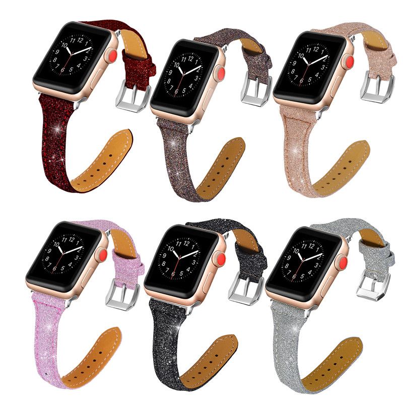 Watch Band For Apple Watch Series 4 3 2 1 Strap For Iwatch 38mm 42mm Bracelet Smart Accessories Wrist Bling For Apple Watch Bands 44mm Strap Leather Watches With Leather Strap From Ivylovme 4 41 Dhgate Com