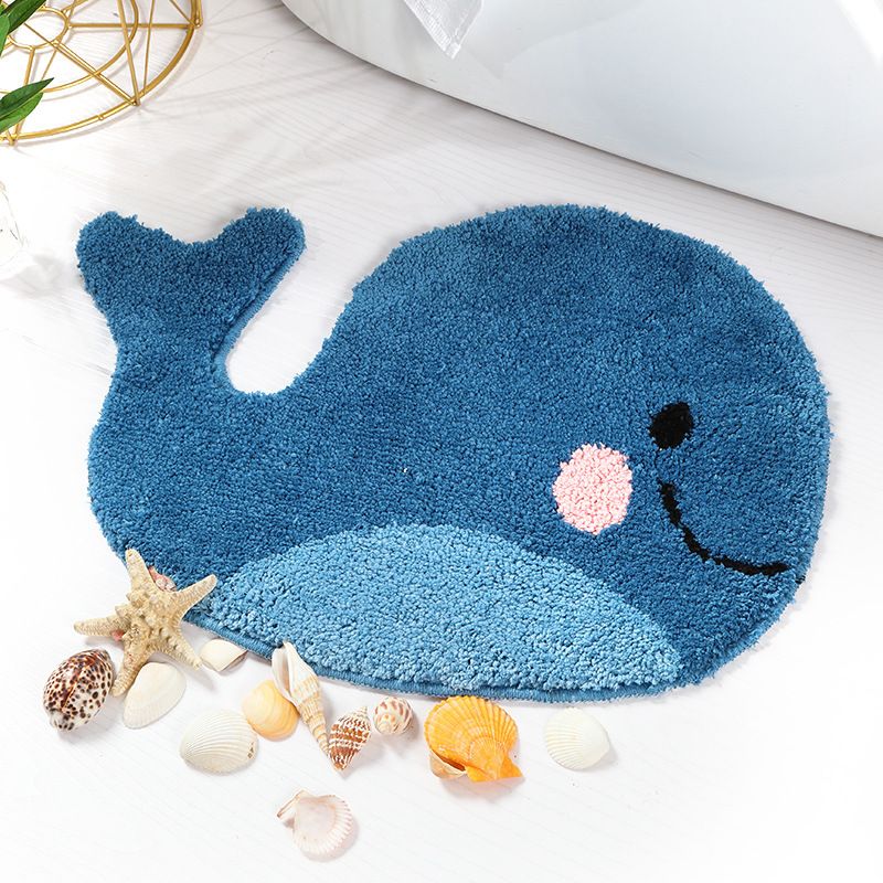 whale bath mat