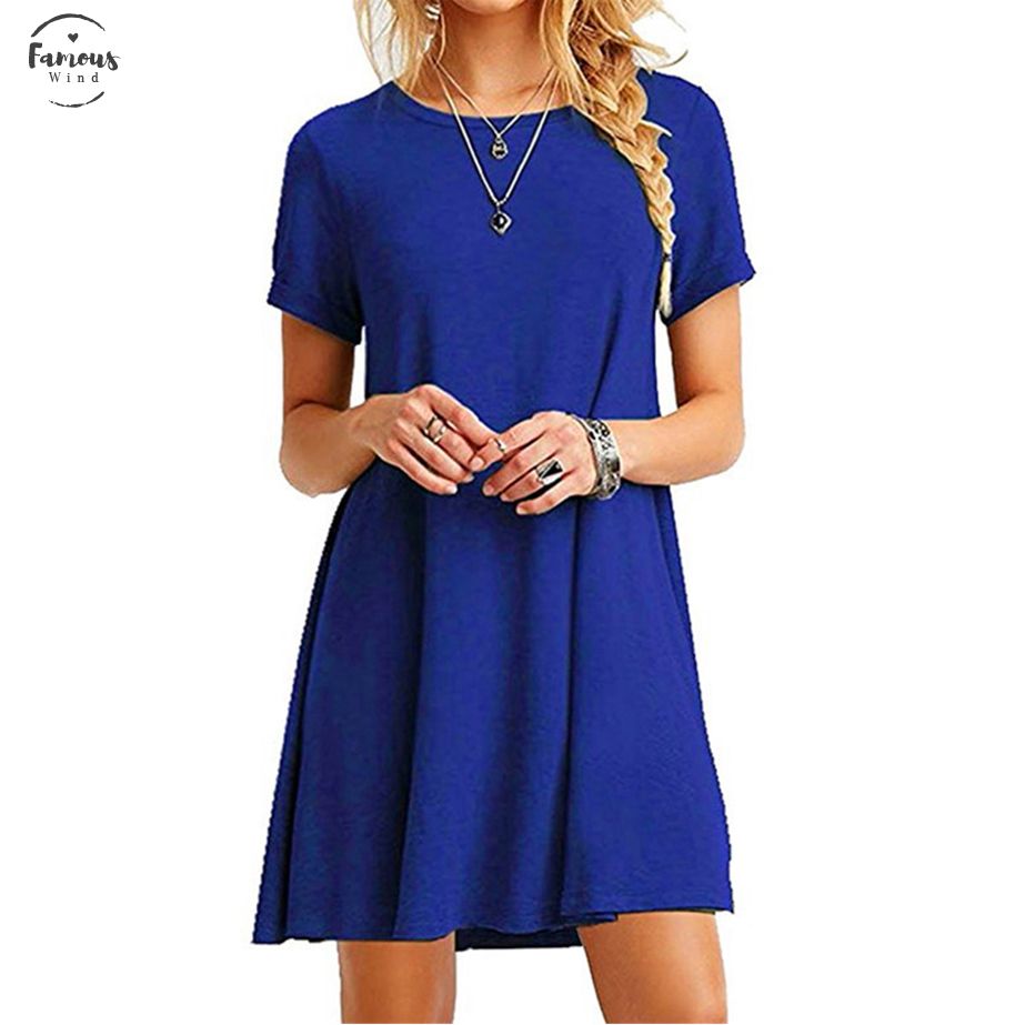 pink blue and white dress