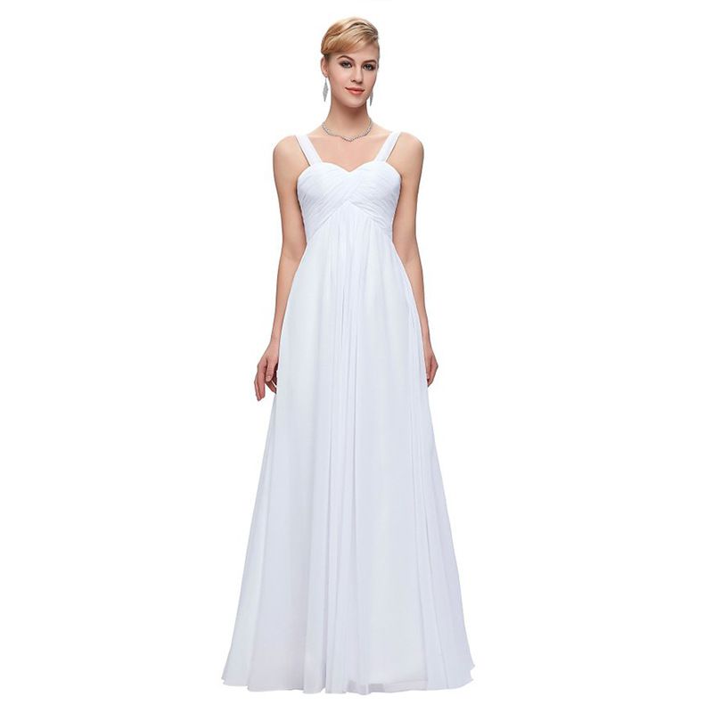 Spaghetti Straps Bridesmaid Dresses Lace Up 2019 Chiffon ...