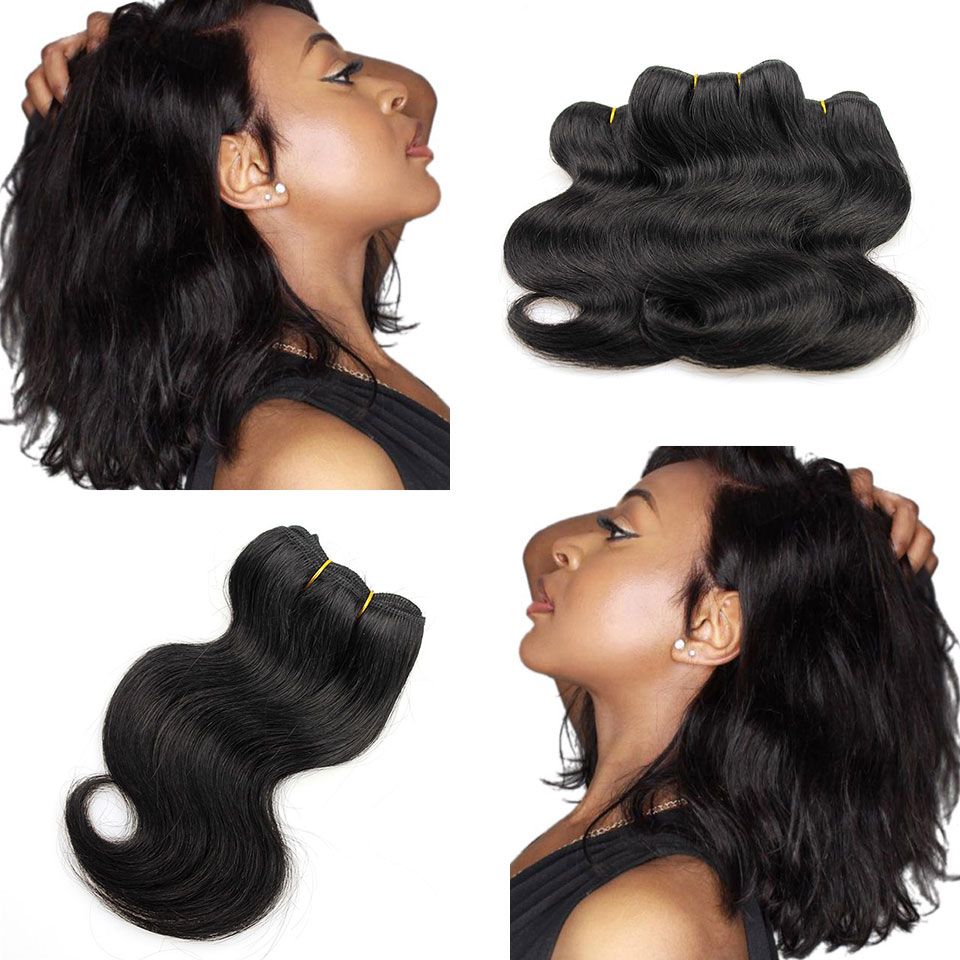 Hot Sale Unprocessed Virgin Brazilian Hair Body Wave Bob Hairstyle
