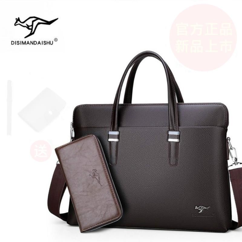 natural leather briefcase