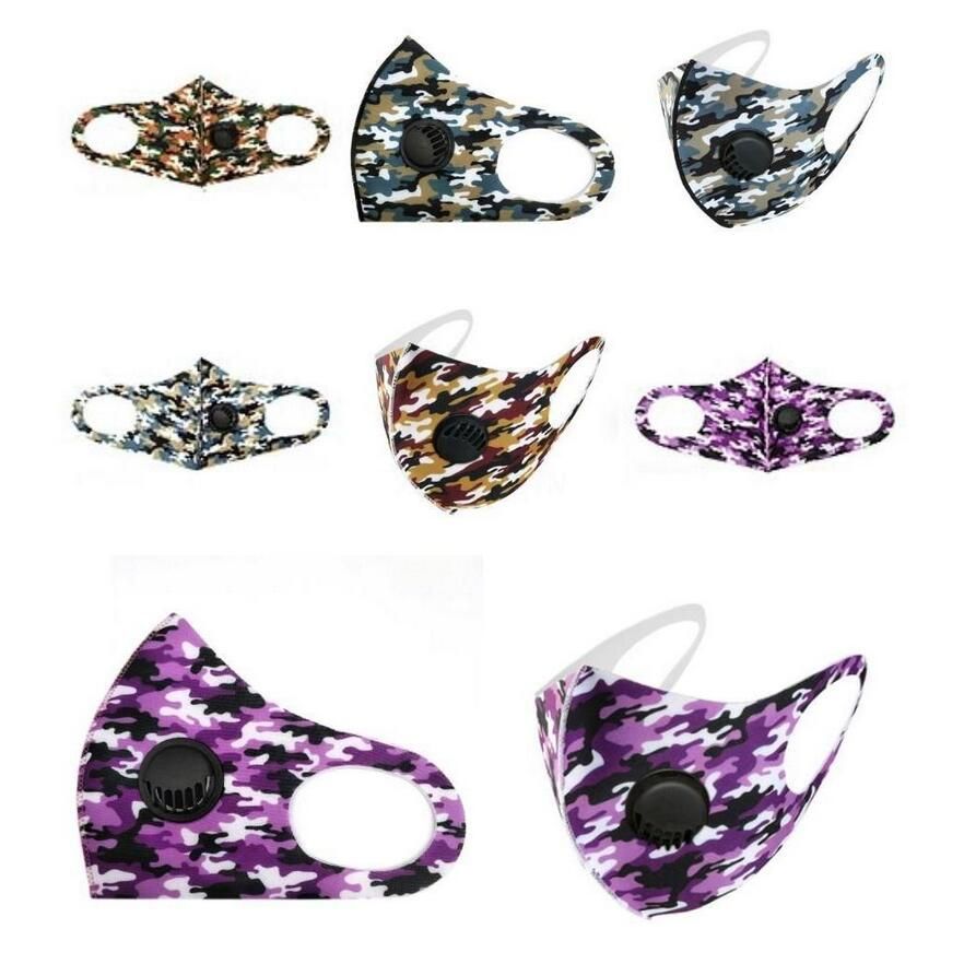 Designer Adult Ice Silk Face Masks Camo American Flag Customized