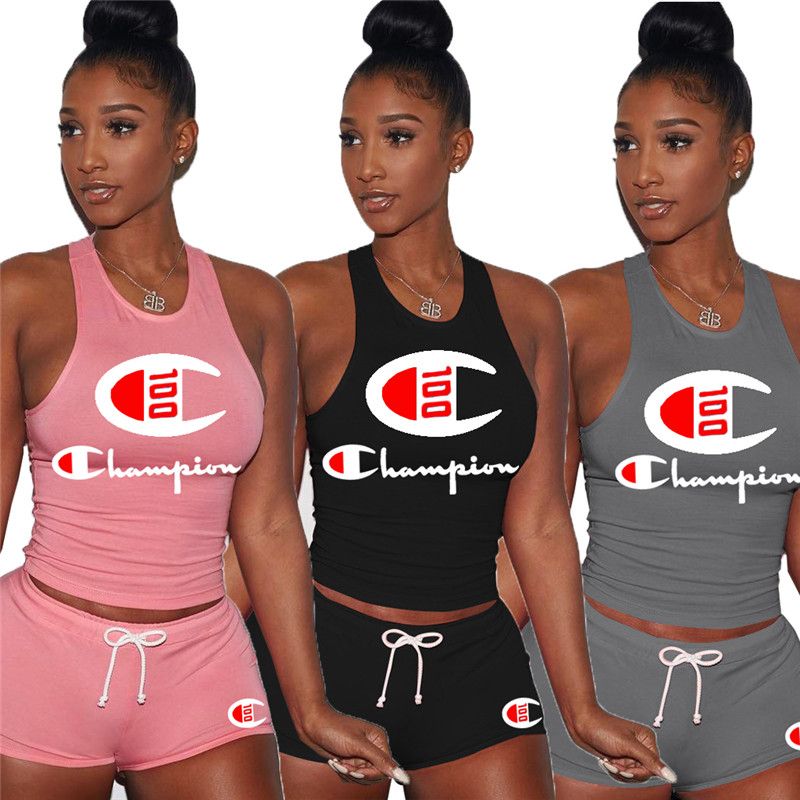 champion tank top and shorts set