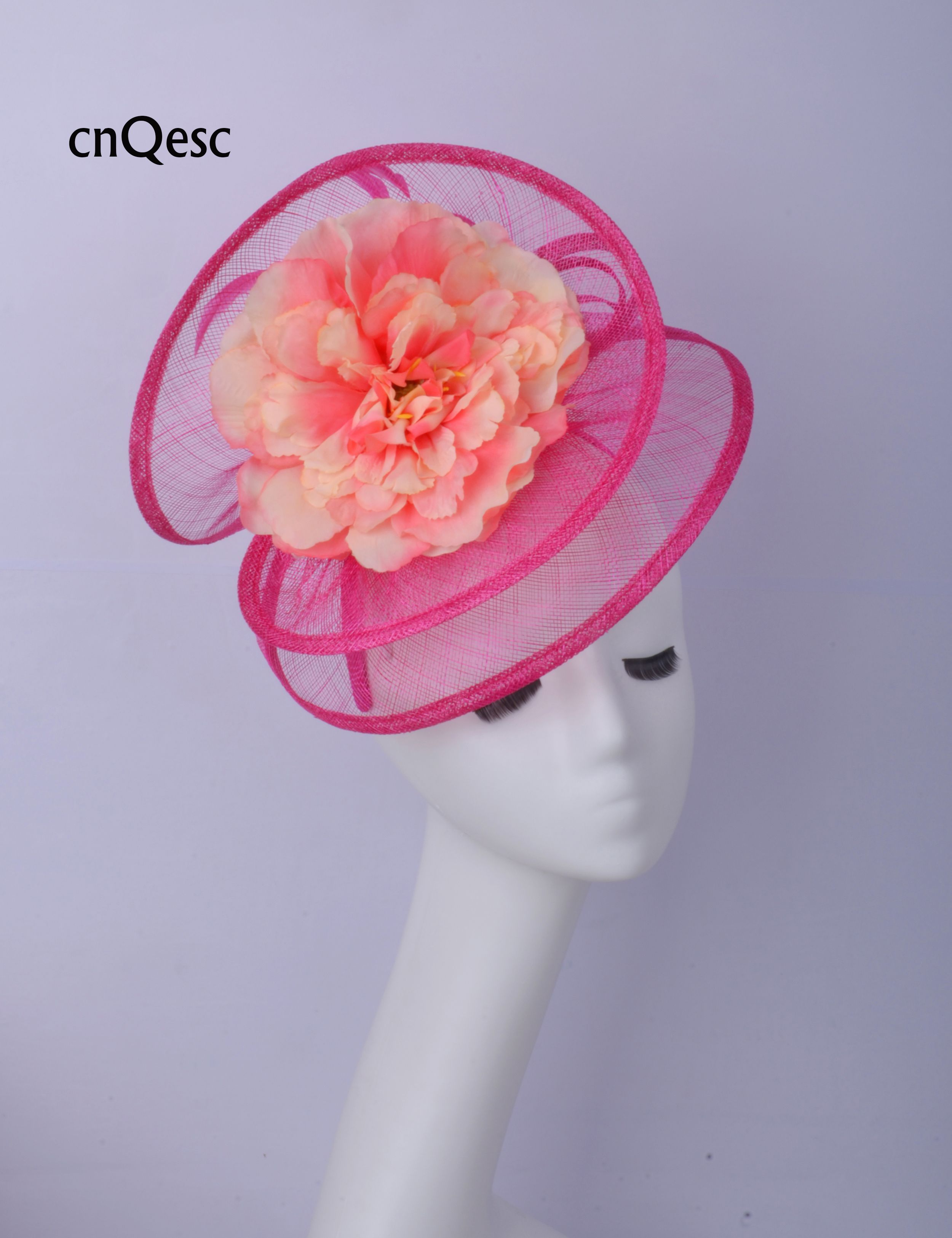 pink occasion hat