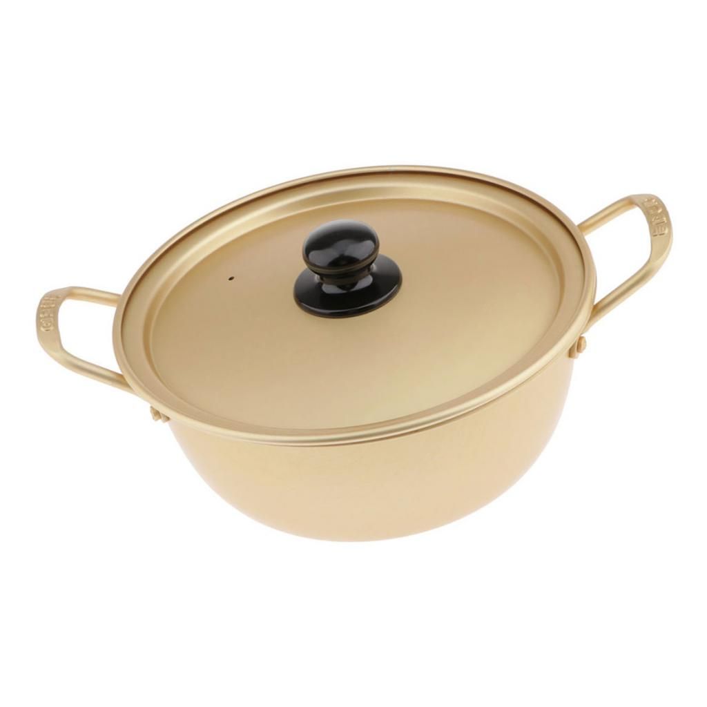 una Obra Coreana una Olla de Leche Caliente una Olla de Doble Oreja una sartén Coreana Generies La Olla Coreana de Pasta de Aluminio es sólida y Duradera