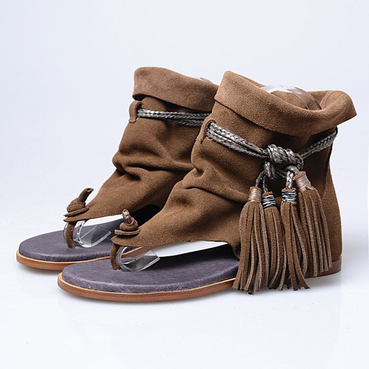 ankle boot sandals flat