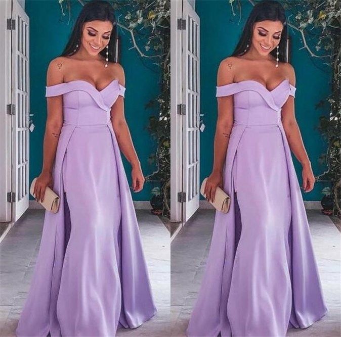 lilac long dresses