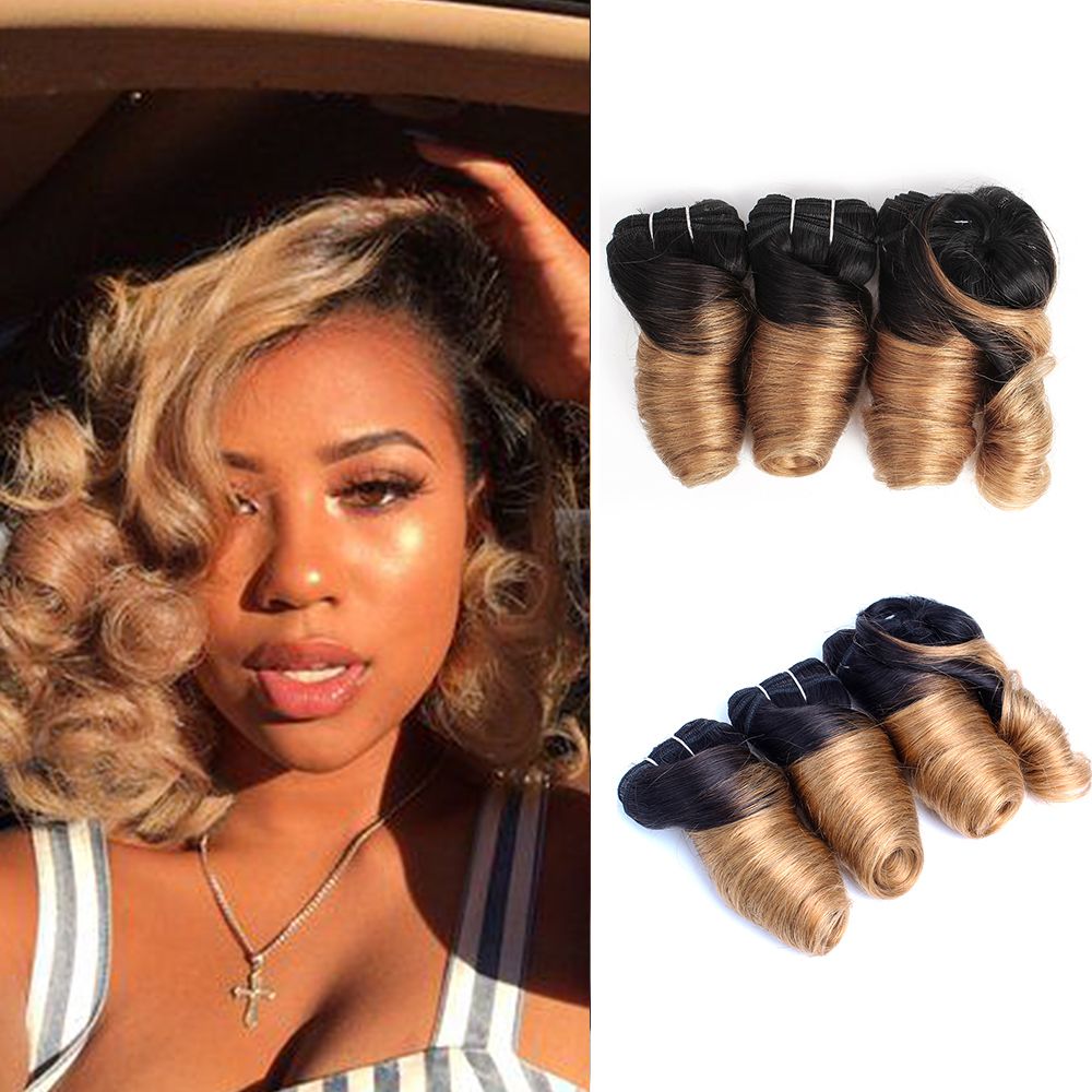 2020 Short Cheap Ombre Human Hair Bundles Romance Curl 8 10 Inch 3