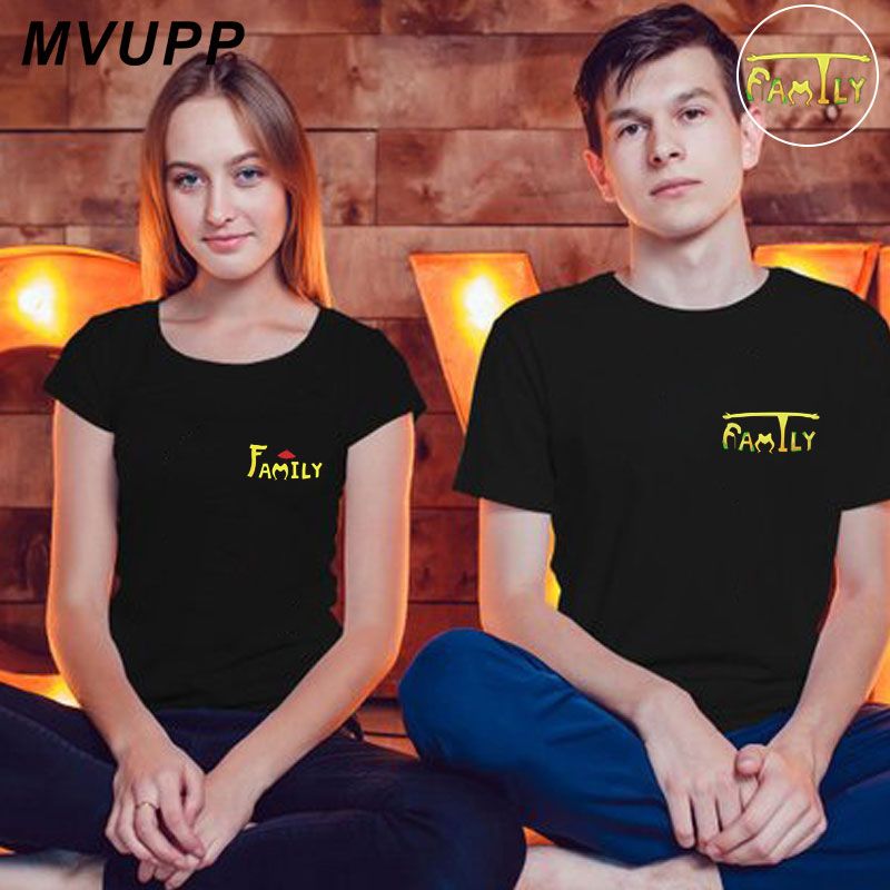 Family Print Clothes Couple T Shirt Lover Men Women Plus Size Ulzzang Costume Husband And Wife Boyfriends Tee Femme Valentine From Qualityclothes 14 15 Dhgate Israel