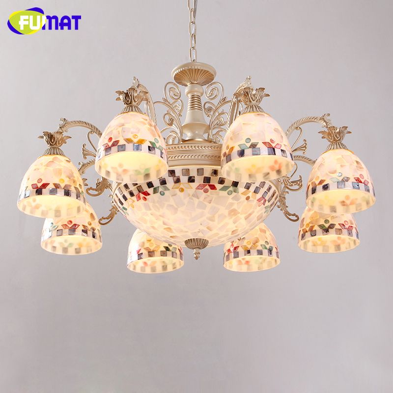 Fumat Tiffany Style Chandeliers European Style Antique Lamp