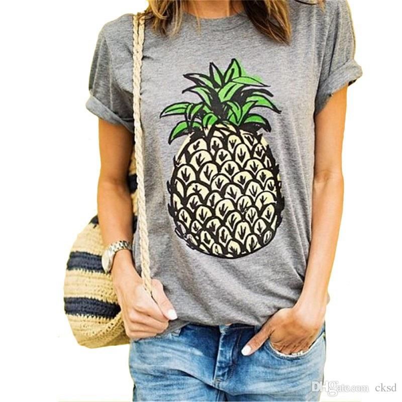 Camisetas Con Estampado De Piña Mujeres Tops Lindas Frutas Gráficas Camiseta Ropa es S 2XL Crop Top Camiseta NVTX31 De 4,94 € | DHgate