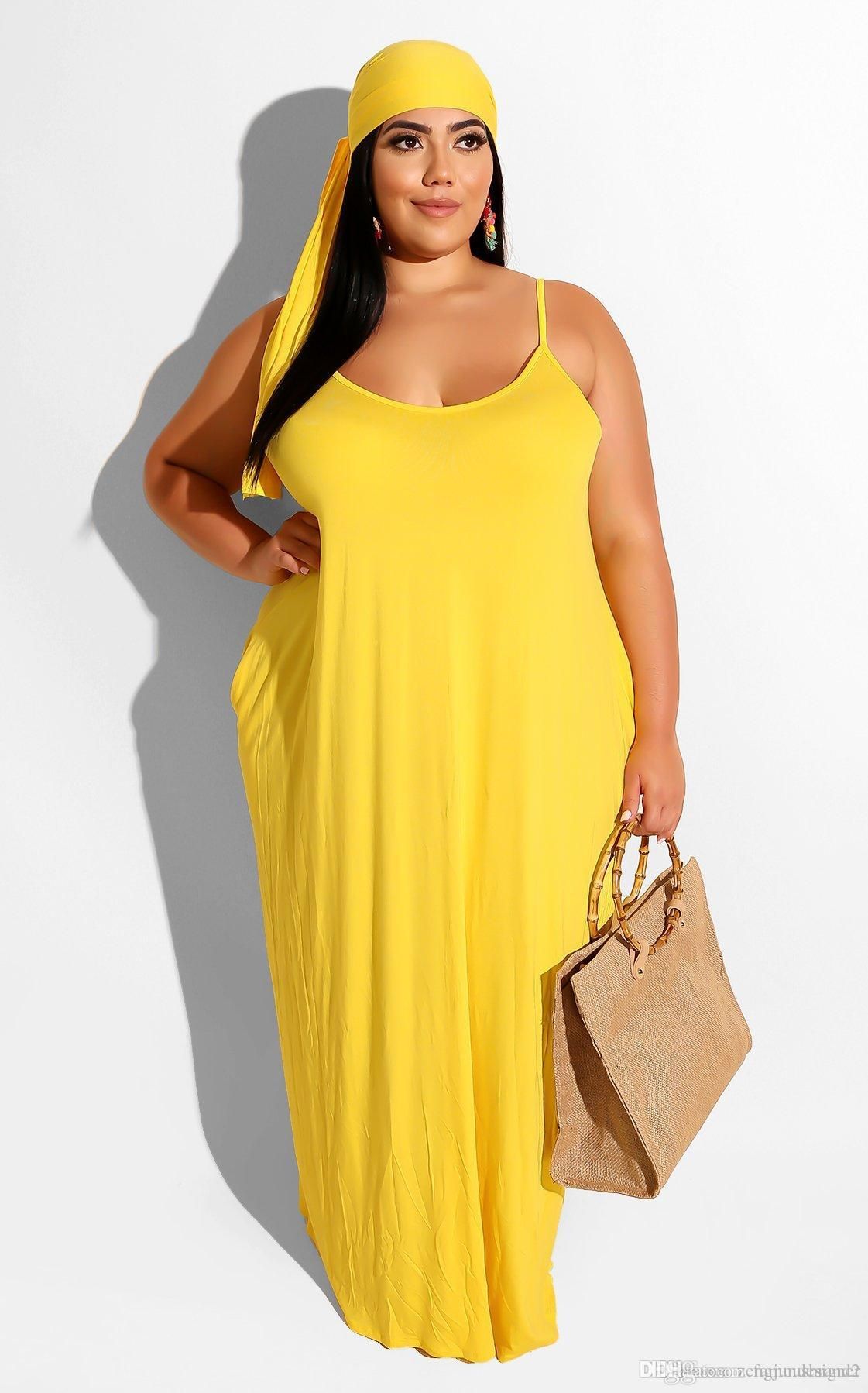 Plus size spaghetti strap summer dresses Clearance
