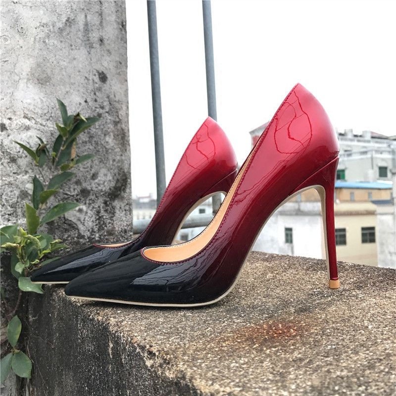 black patent high heels uk