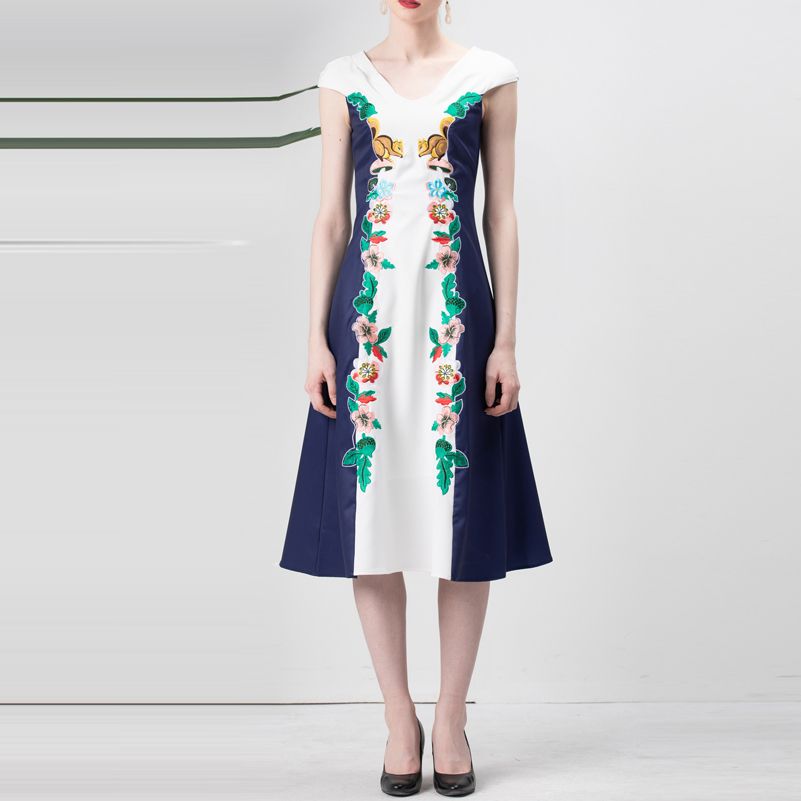 chinese style midi dress