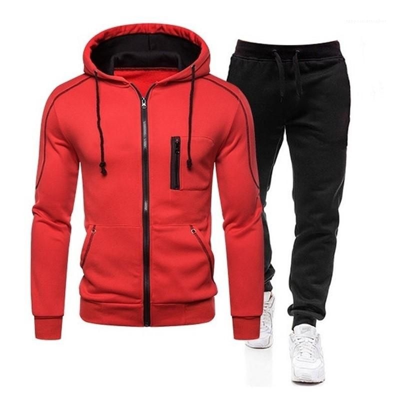 2020 Designer Tracksuits Fashion Long Sleeve Hooded Two Piece Ankle ...