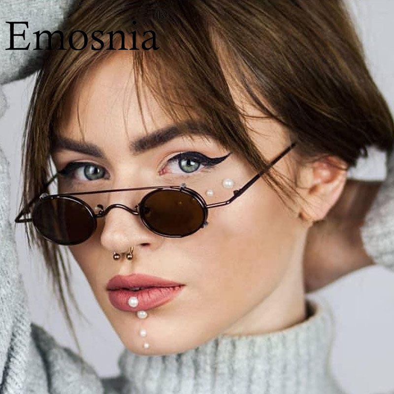 Round Steampunk Sunglasses Women Vintage Mirror Clip On Steam Punk