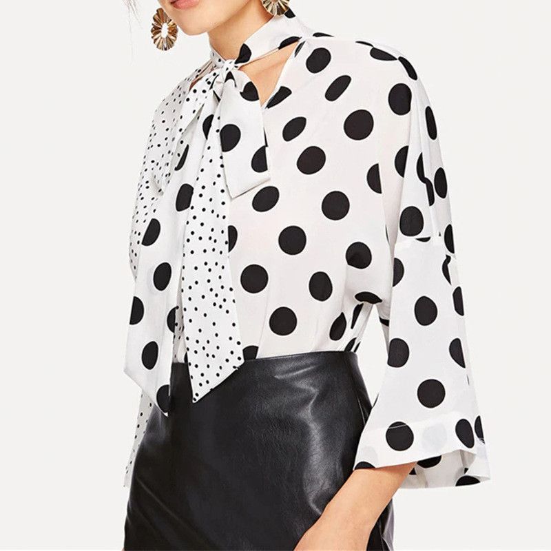 blusas con lunares 2019
