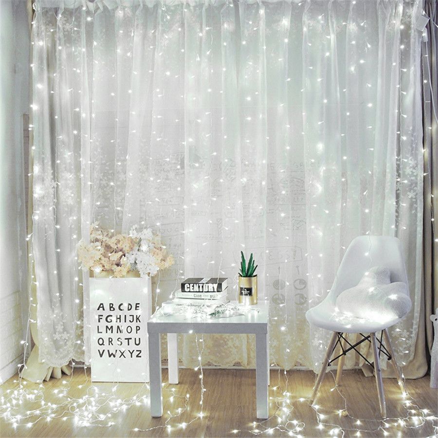 6m X 5m 960 Bulbs Led Curtain Festoon Lights Wedding Decorations
