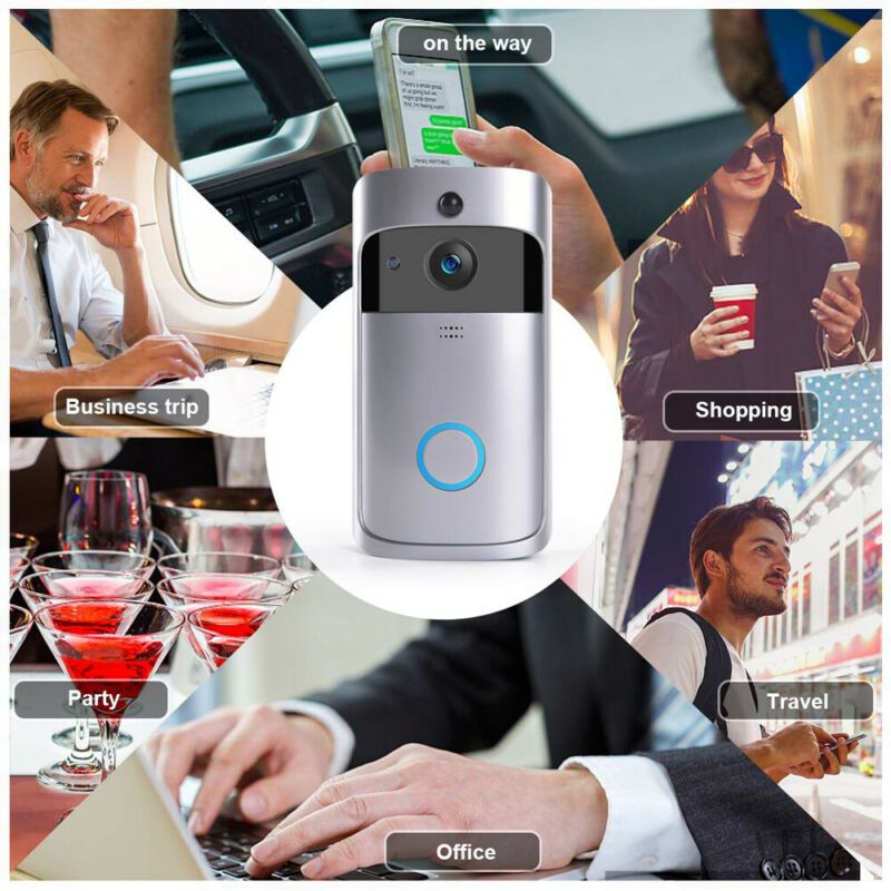 Smart WiFi Doorbell Camera Video Wireless Remote Door Bell CCTV Chime Phone APP