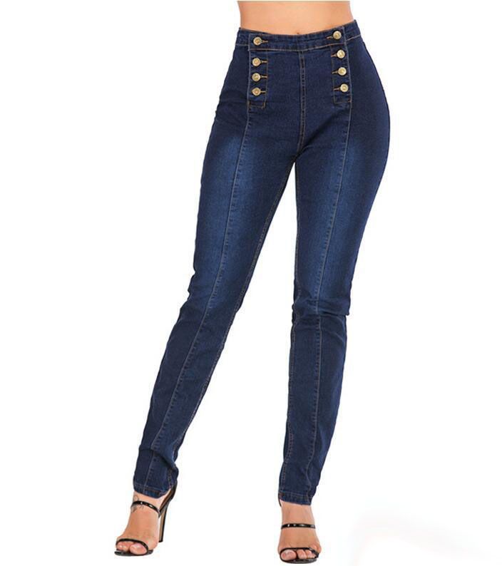 Compra Diseñador De Moda Estiramiento De Las Mujeres Ripped Sexy Skinny Jeans  Pantalones De Mezclilla De Corte Alto Slim Fit Biker Barato | Entrega  Rápida Y Calidad | Es.Dhgate