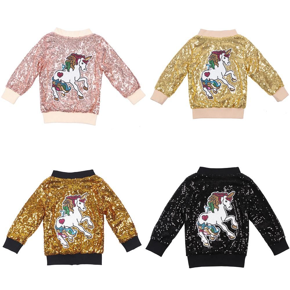 unicorn sequin bomber jacket