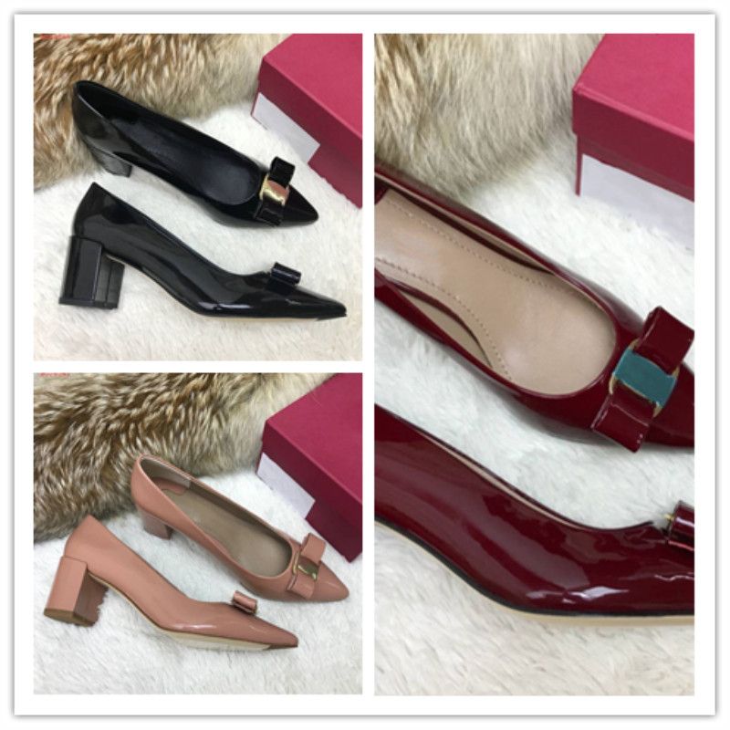 Classic Luxury Leather Fashion Brand Ladies Sexy Pointed