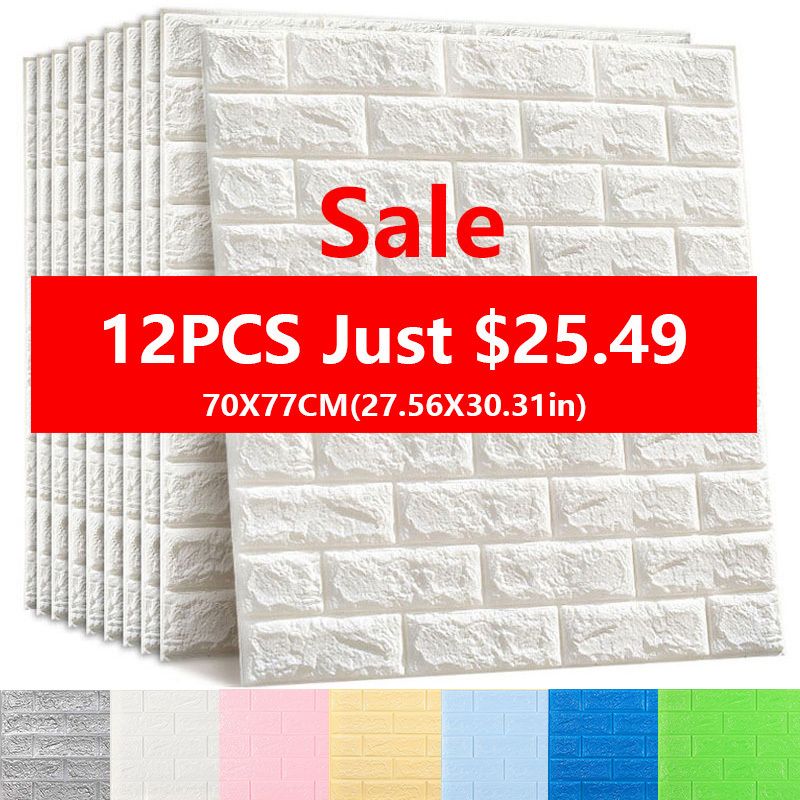 Pegatina de pared 3D de imitación de ladrillo para dormitorio sala .. Pegatina de pared 3D de imitación de ladrillo para dormitorio sala ..