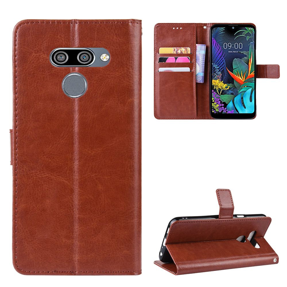 Compre O Melhor E O Mais Recente BRAND Novo Para Lg K50 Case Para Lg K50  Retro Carteira Virar Estilo Lustroso Pu Couro Capa Protetora Do Telefone  Para Lg K50 K 50
