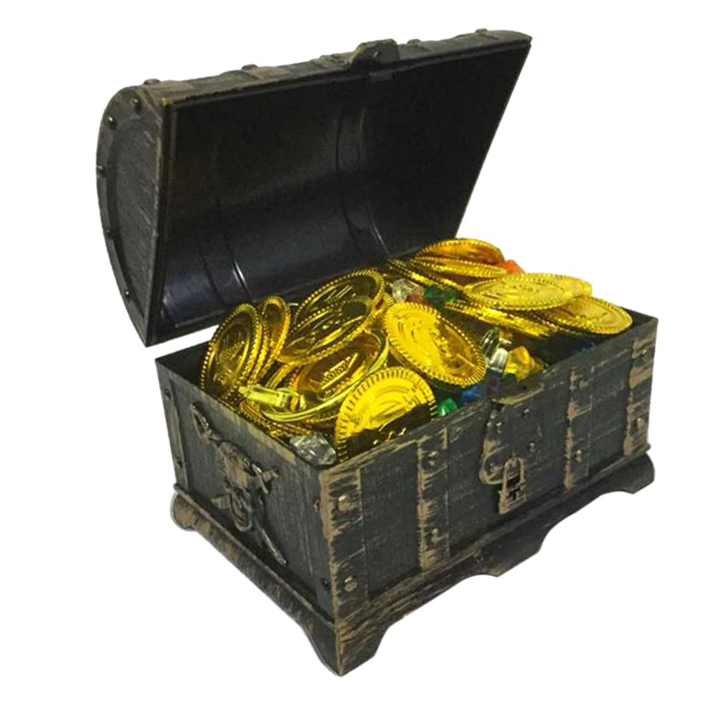 plastic treasure chest storage box