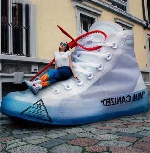converse x off white clear